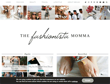 Tablet Screenshot of fashionistamomma.com